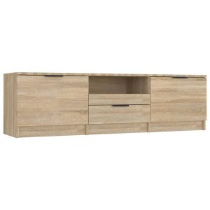 TV-taso Sonoma-tammi 140x35x40 cm tekninen puu - Ruskea