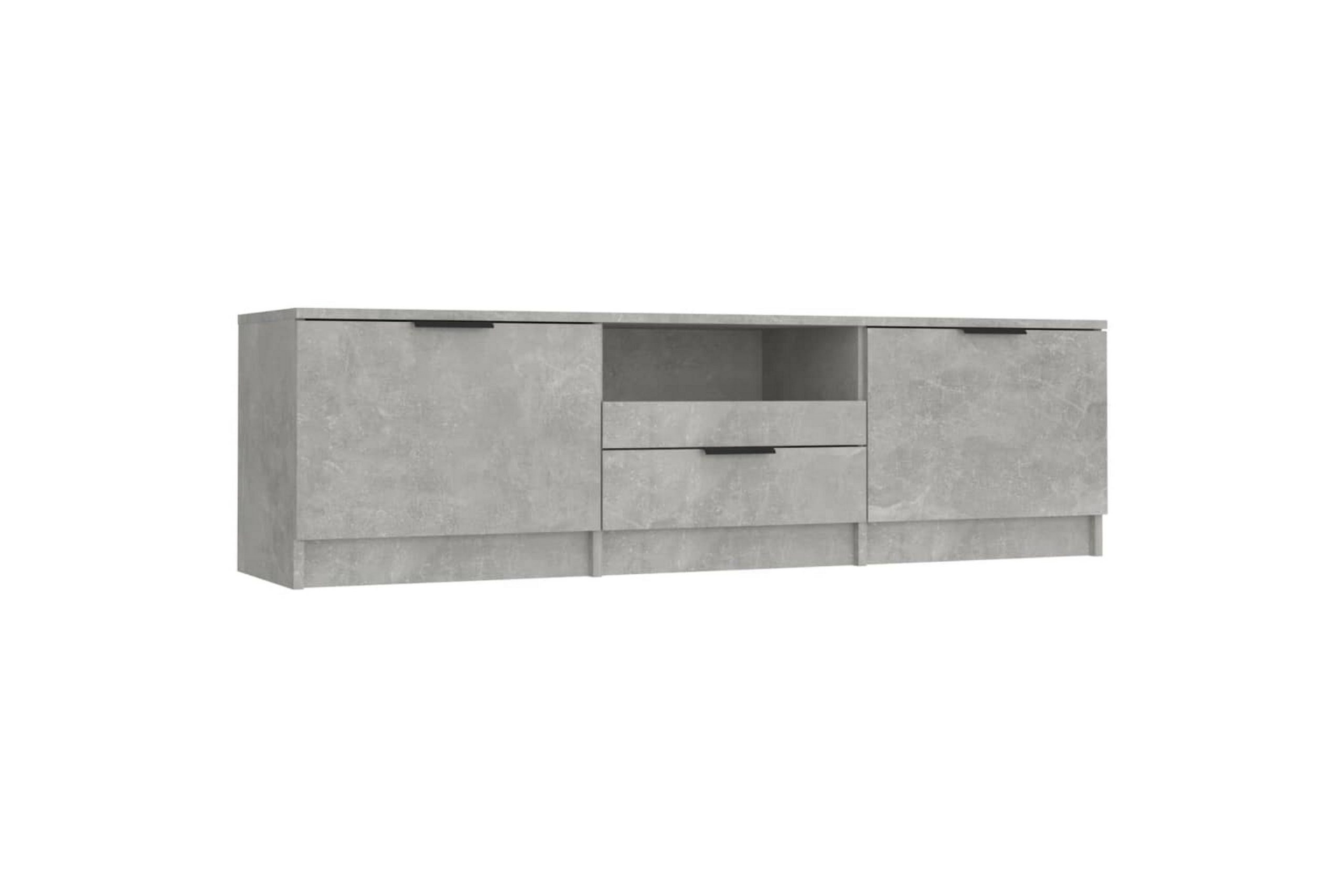 TV-taso betoninharmaa 140x35x40 cm tekninen puu - Harmaa