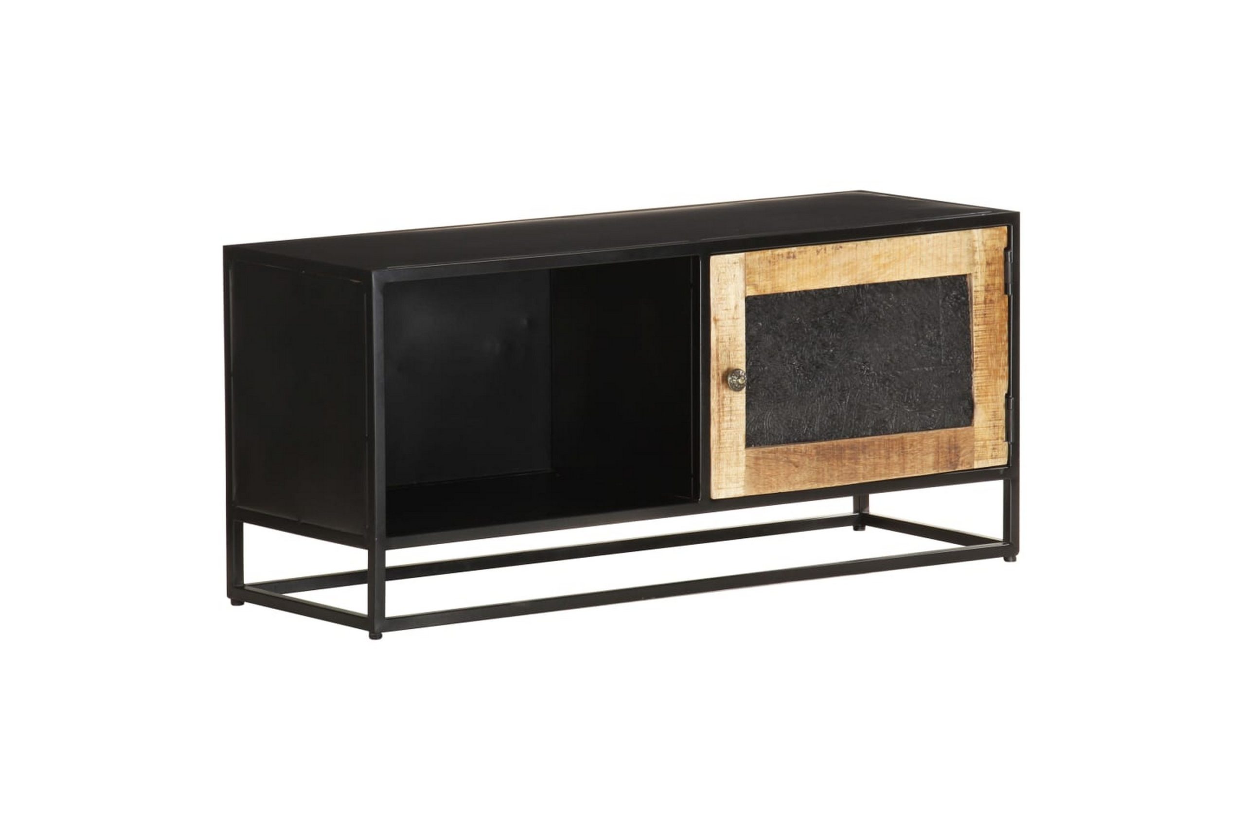 TV-taso 90x30x40 cm karkea mangopuu - Ruskea