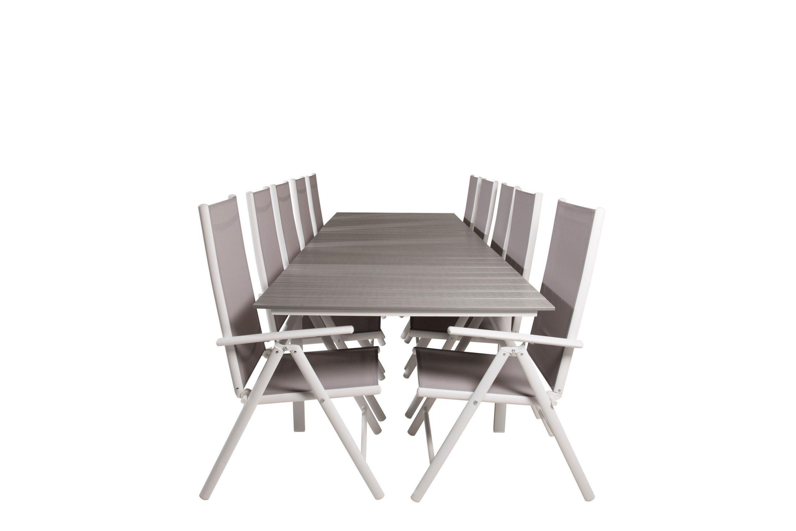 Ruokailuryhmä Levels Jatk 224 cm 10 Break tuolia Harmaa/Valk - Venture Home
