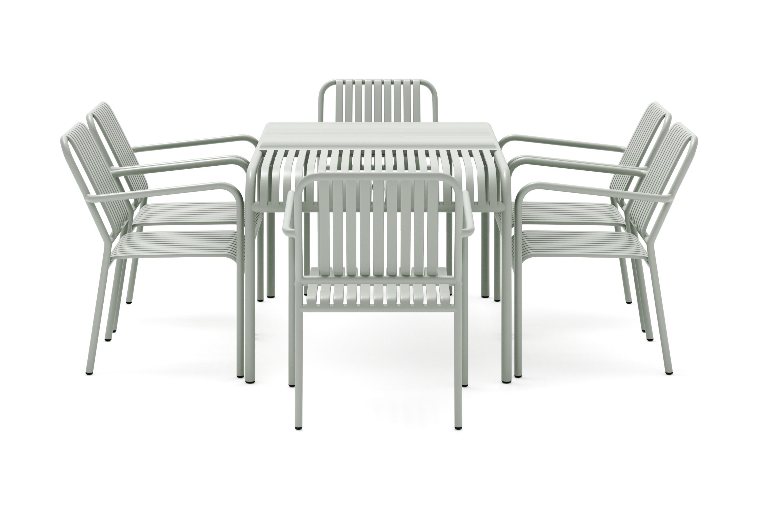 Gardeno Ruokailuryhmä 150 cm ja 6 Gardeno Tuolia Vihreä - Comfort Garden