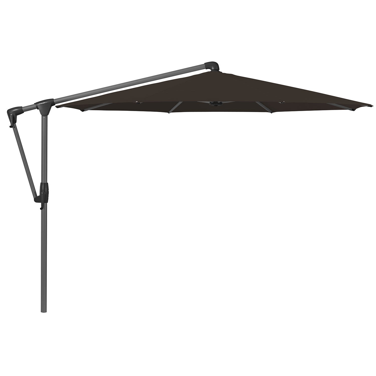 Glatz, Sunwing Casa vapaati riippuva aurinkovarjo 330 cm kat. 4 antracite alu / 408 black Glatz