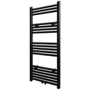Kylpyhuoneen keskuslämmitys pyyheteline Suora 500x1160 mm - Musta