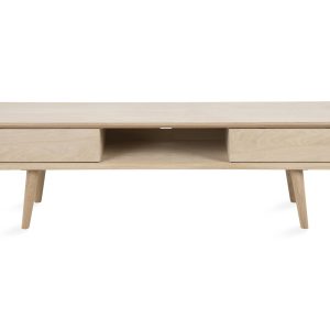TV-taso Century 160 cm - Valkopigmentoitu Tammi