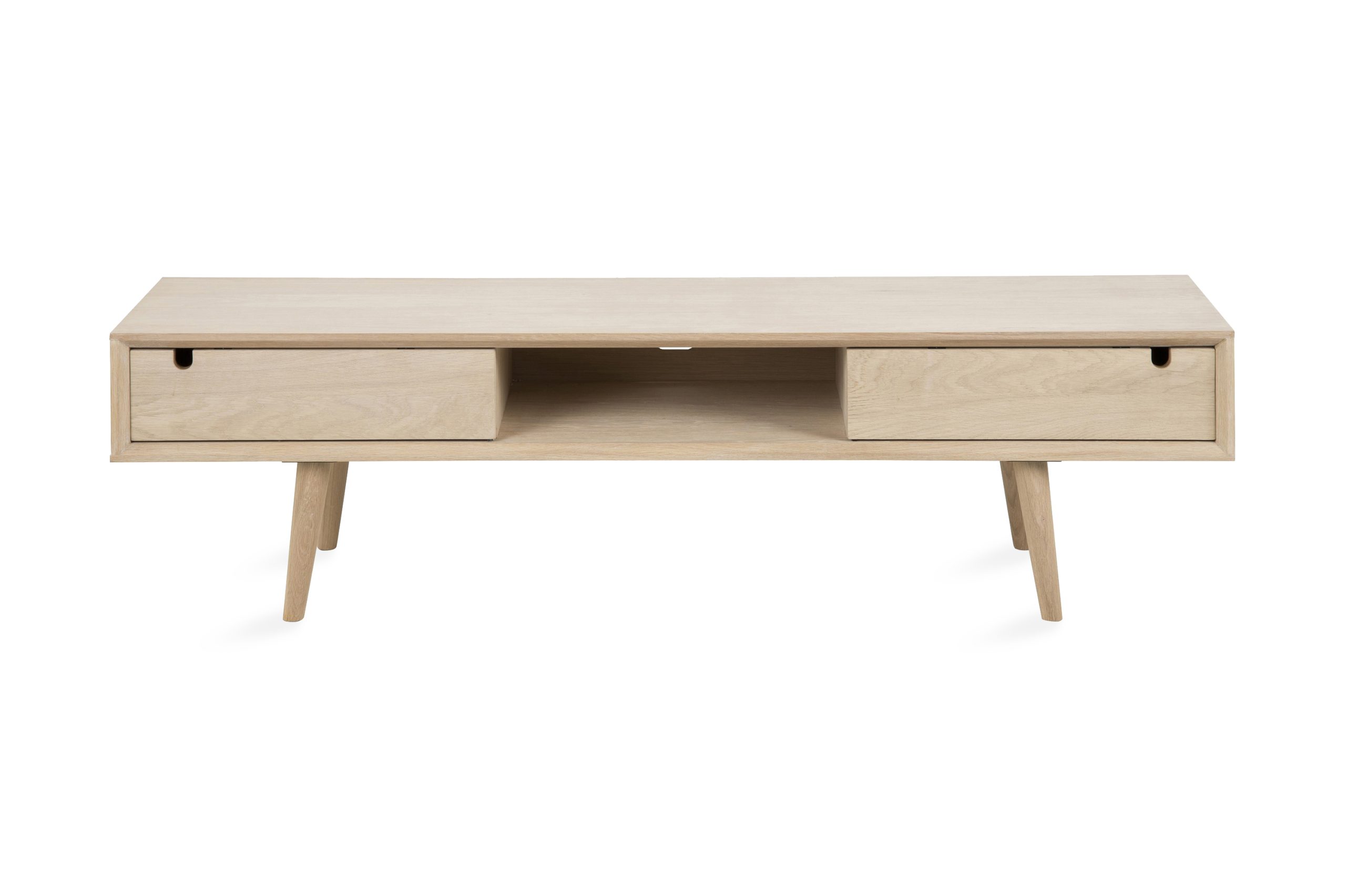 TV-taso Century 160 cm - Valkopigmentoitu Tammi