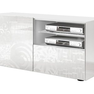 TV-taso Bayoner 122 cm - Valkoinen