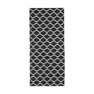 Muovimatto Wave 70x300 Käännettävä PVC Musta - Horredsmattan