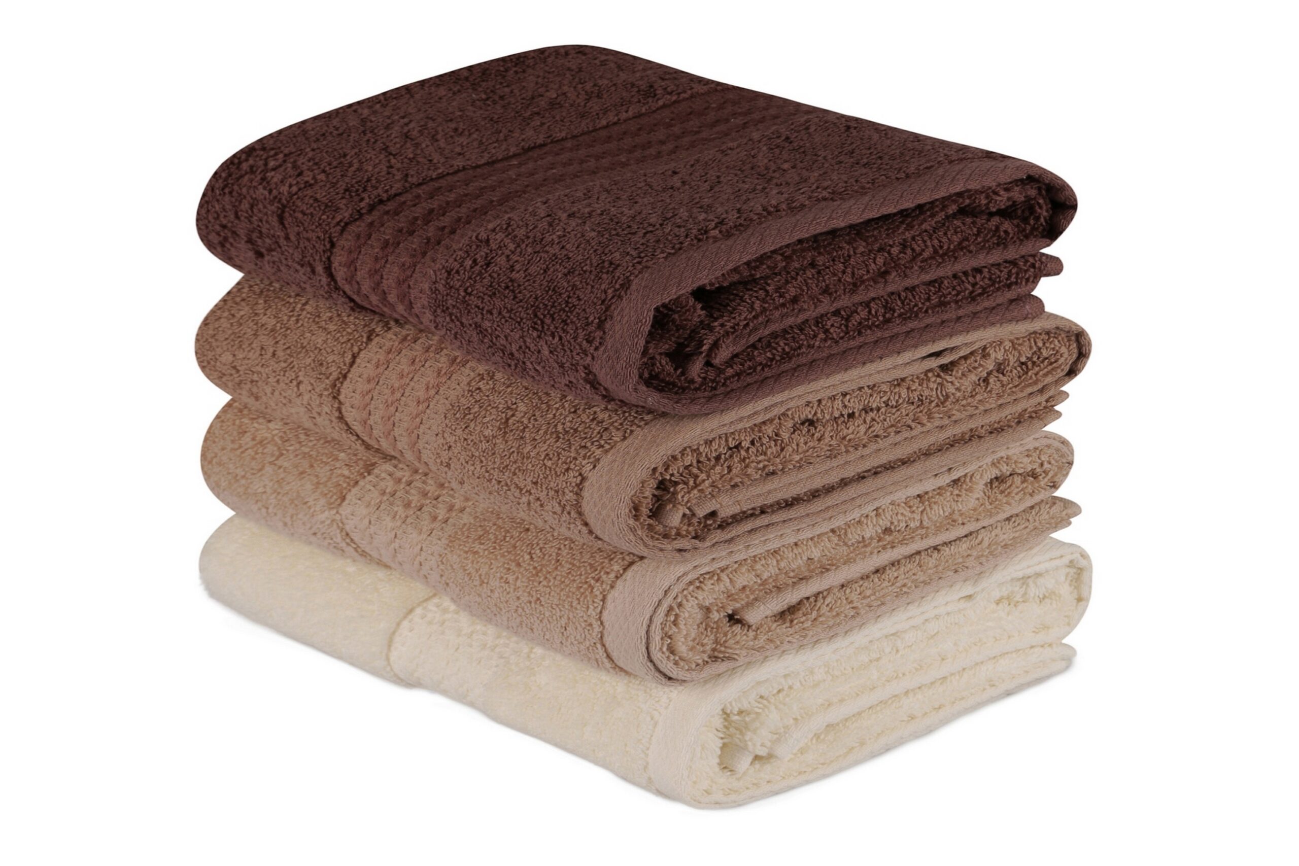 Käsipyyhe Hobby 50x90 cm 4-pak - Kerma/Beige/Ruskea