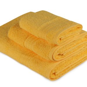 Käsipyyhe Hobby 3:n setti - Tummankeltainen
