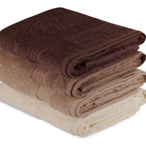 Kylpypyyhe Hobby 70x140 cm 2-pak - Kerma/Beige/Ruskea