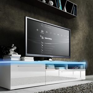 TV-taso Salathiel 150 cm - Valkoinen