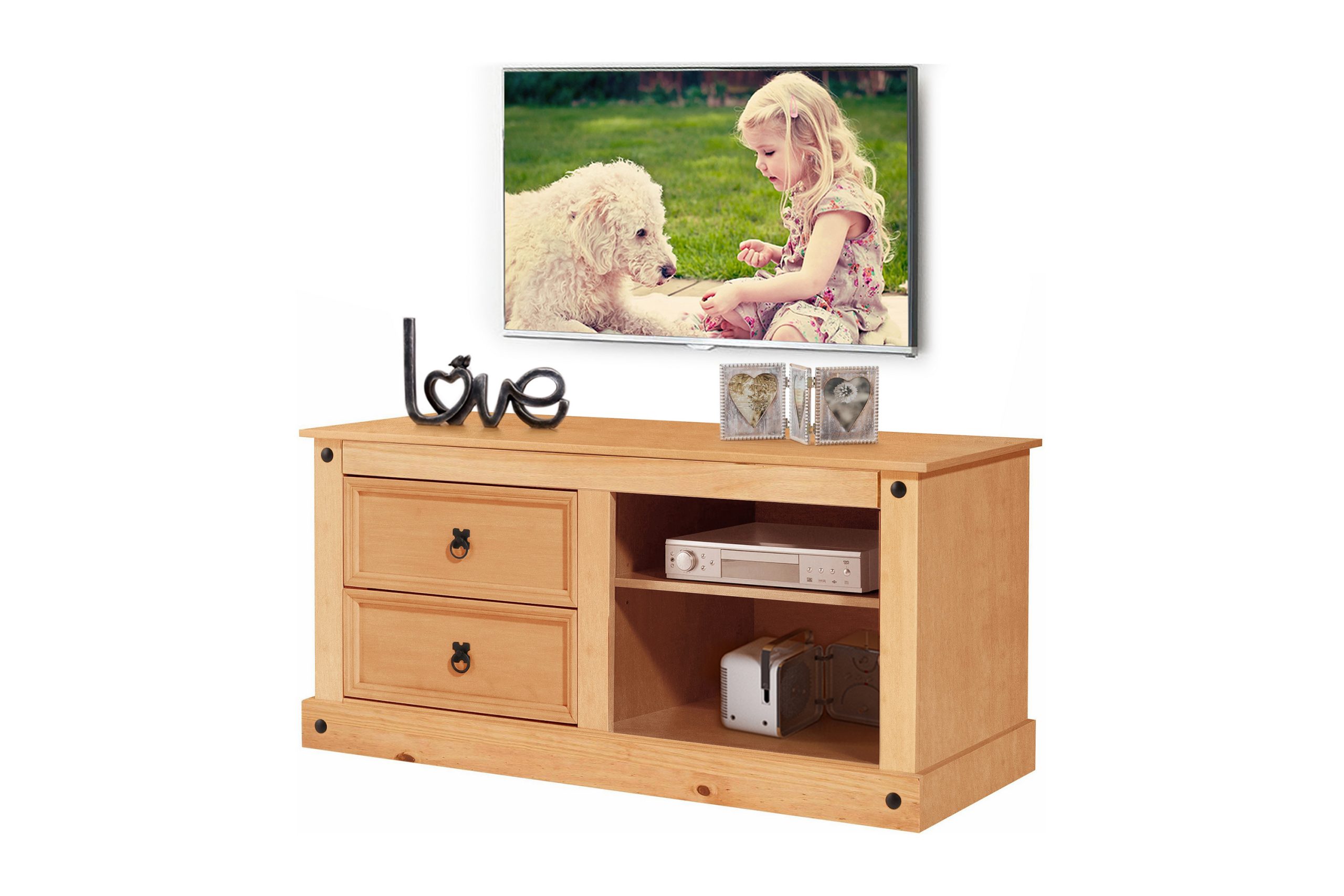 TV-taso Alfredo 120 cm - Vaaleanruskea