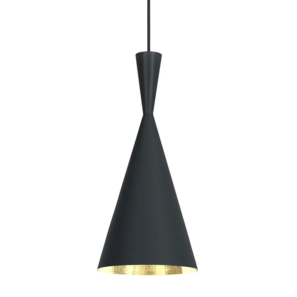 Tom Dixon, Beat Pendant Tall Black LED