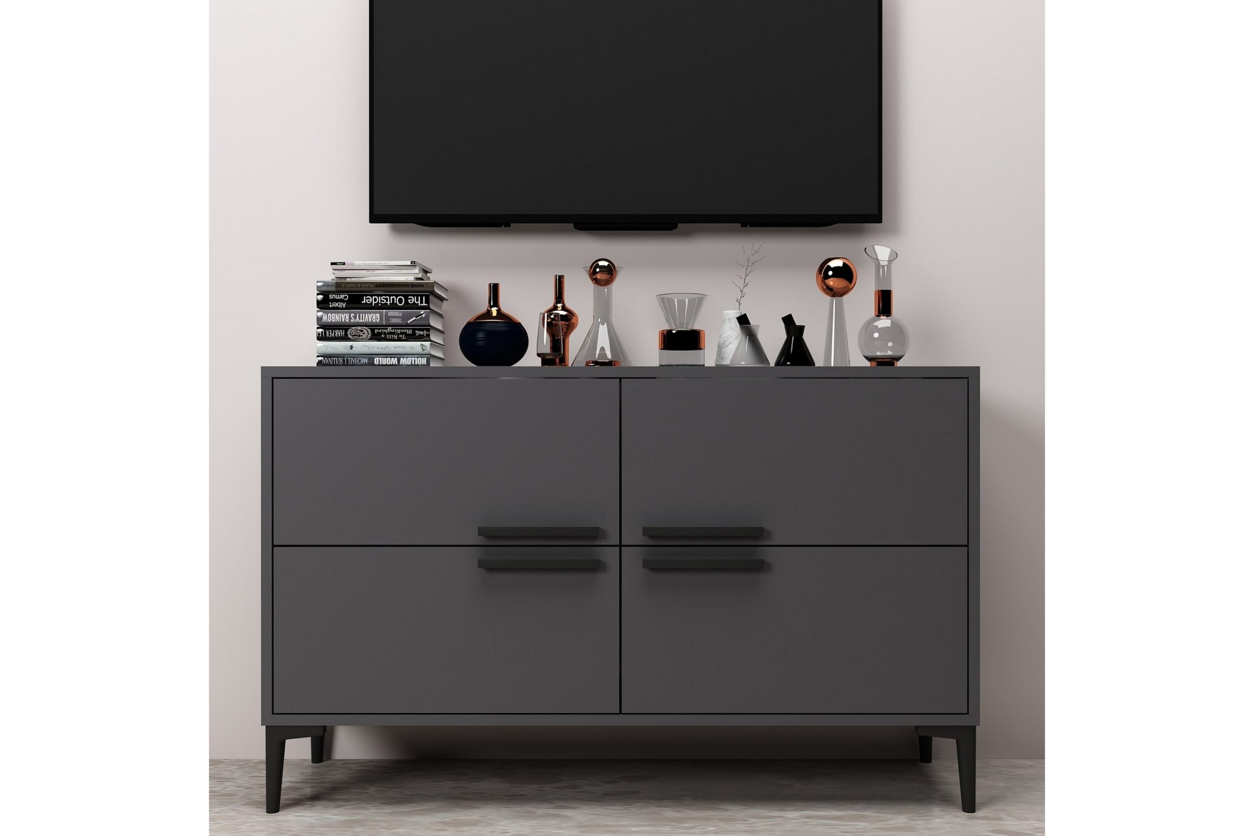 Tv-taso Patro 120 cm - Antrasiitti