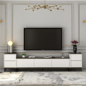 Tv-taso Imaj 260 cm - Kulta/Musta/Valkoinen