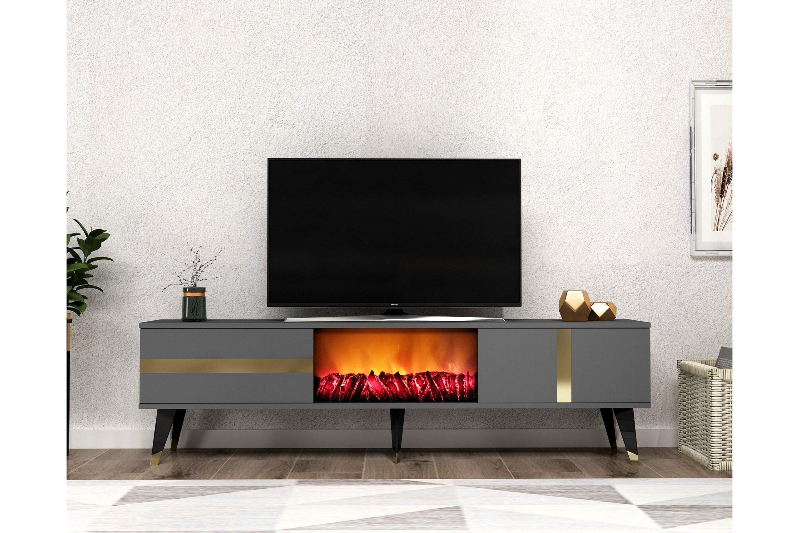 Tv-taso Vania 150 cm - Kulta