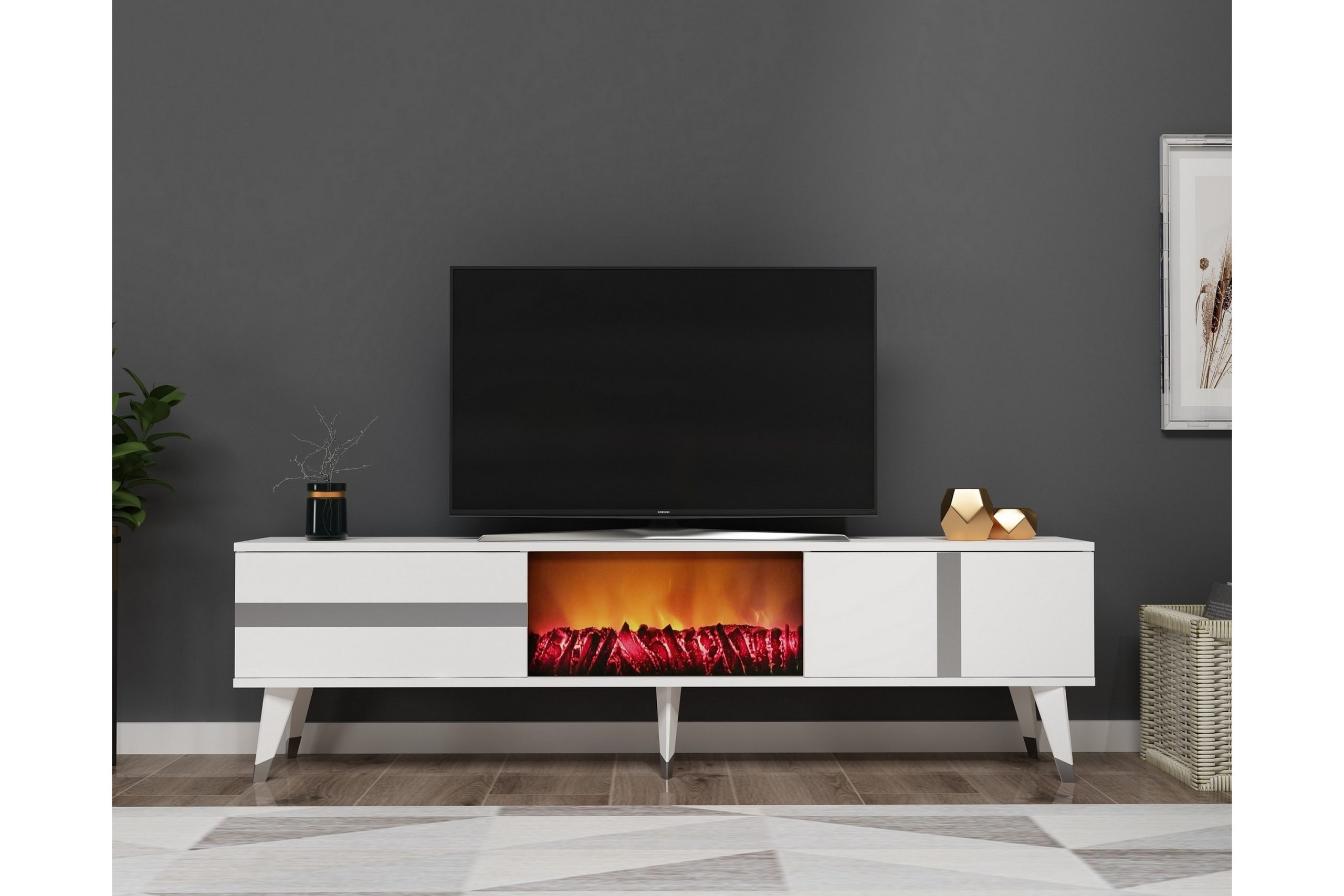 Tv-taso Vania 150 cm - Hopea