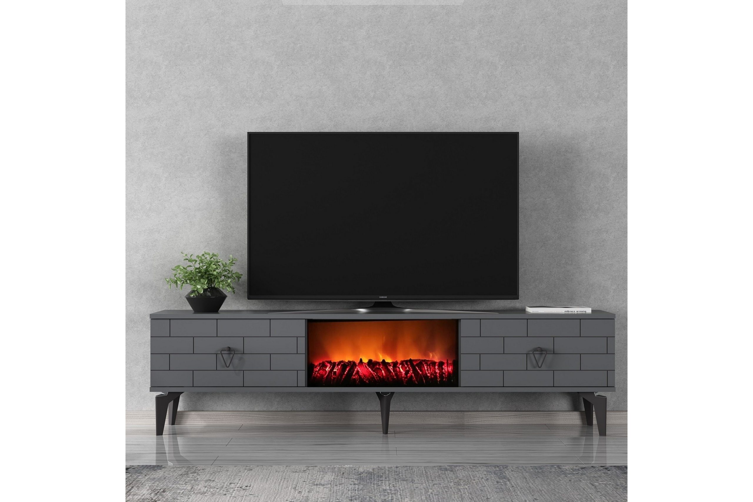 Tv-taso Mangla 150 cm - Antrasiitti