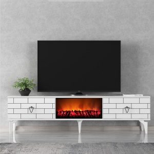 Tv-taso Mangla 150 cm - Valkoinen