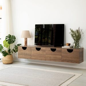 Tv-taso Khalidur 180 cm - Pähkinä