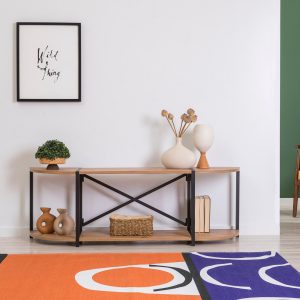 Tv-taso Thambo 138 cm - Ruskea/Musta
