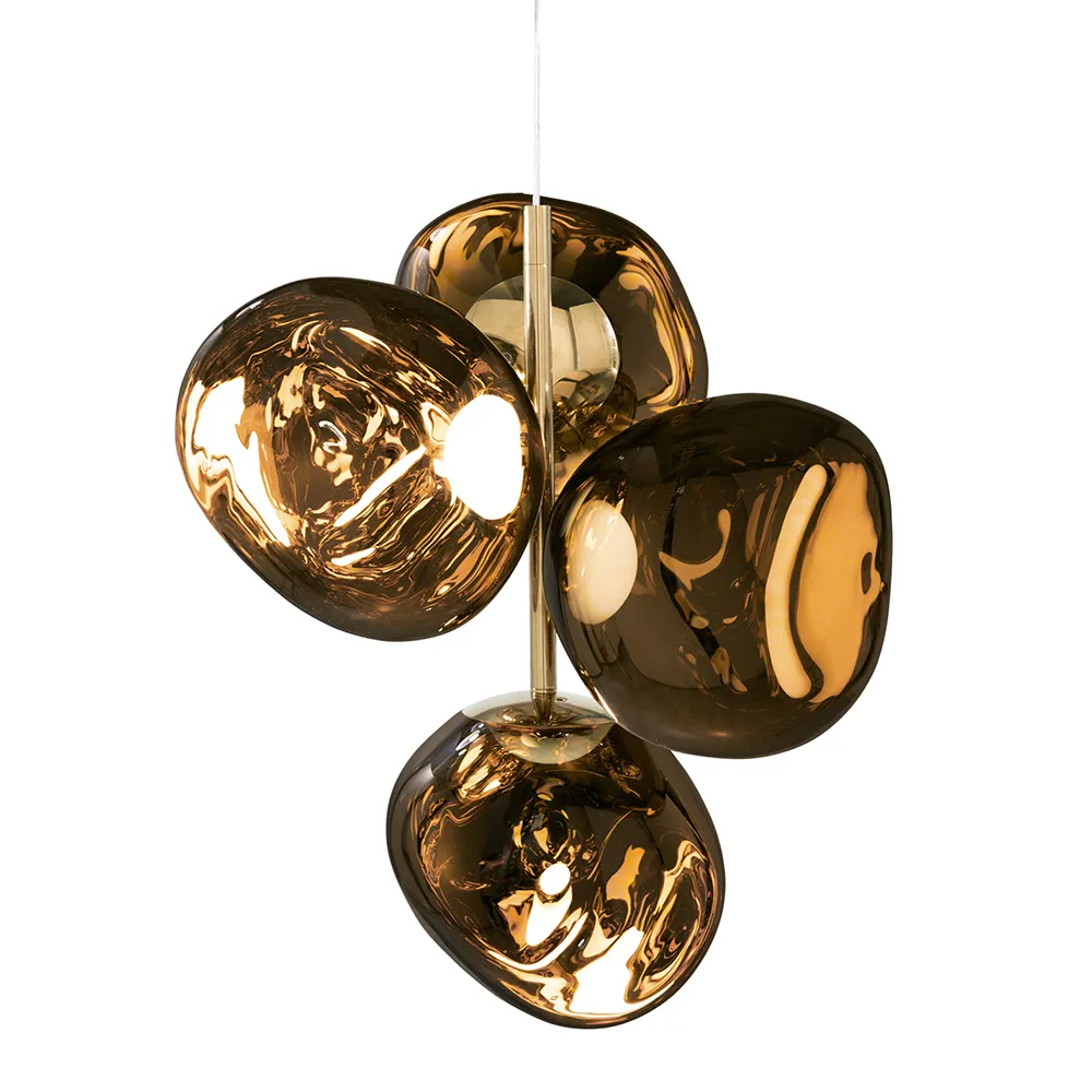 Tom Dixon, Melt Chandelier Mini Gold LED