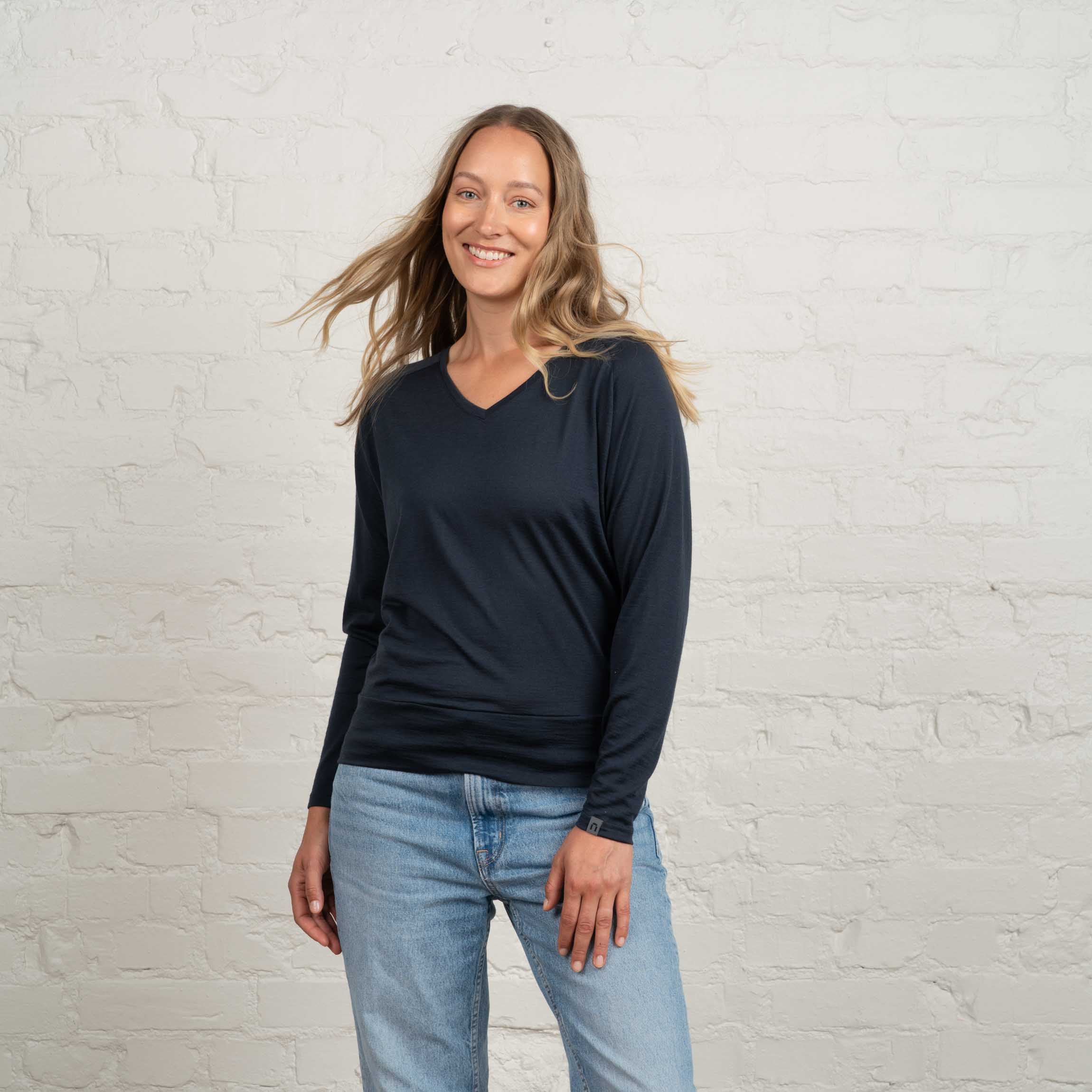 Livia väljä merinopaita W - indigonsininen