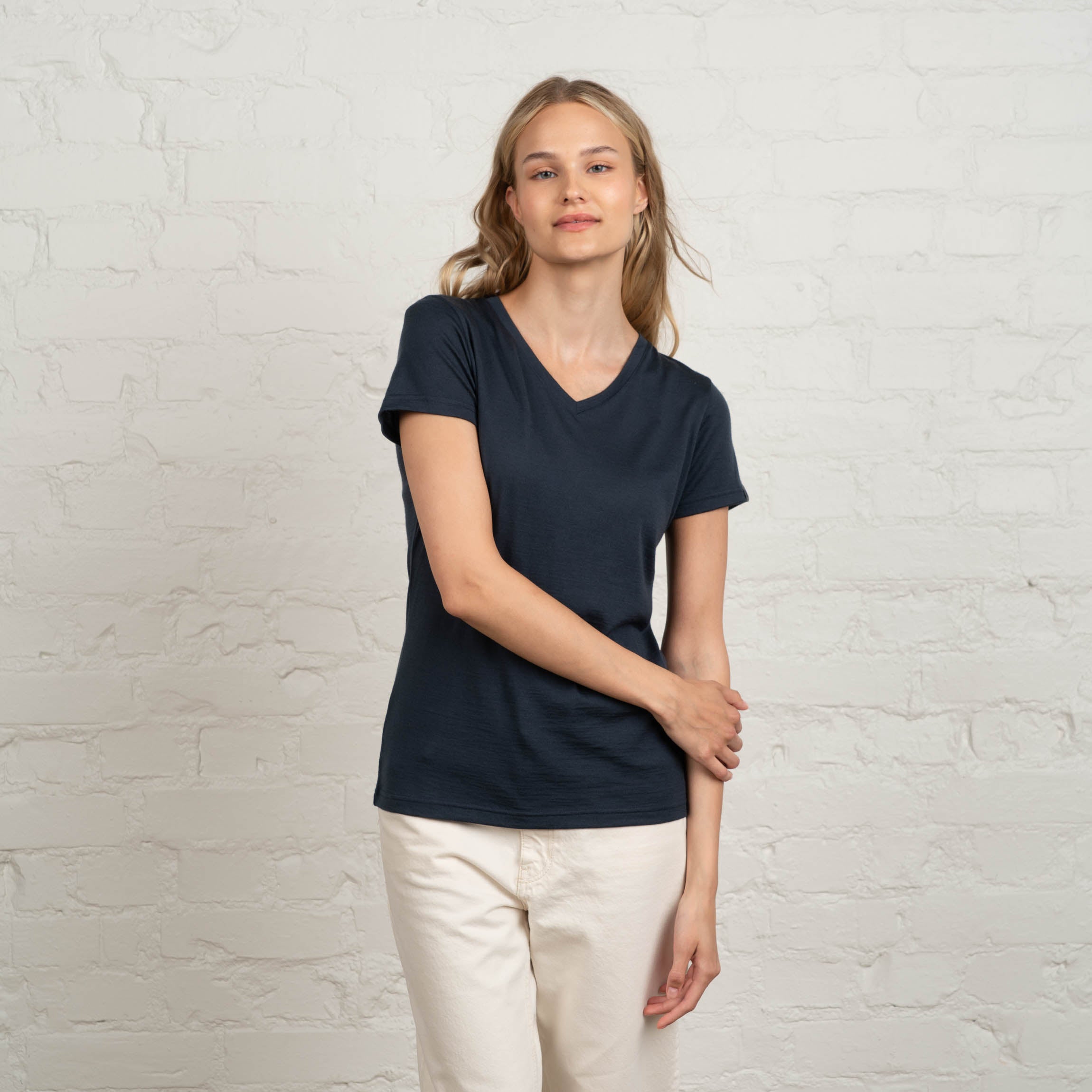 Elea merino T-paita W - indigonsininen