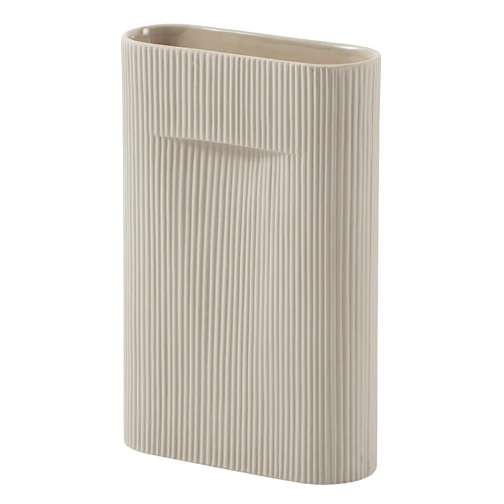Muuto, Ridge Maljakko H: 35 cm Beige