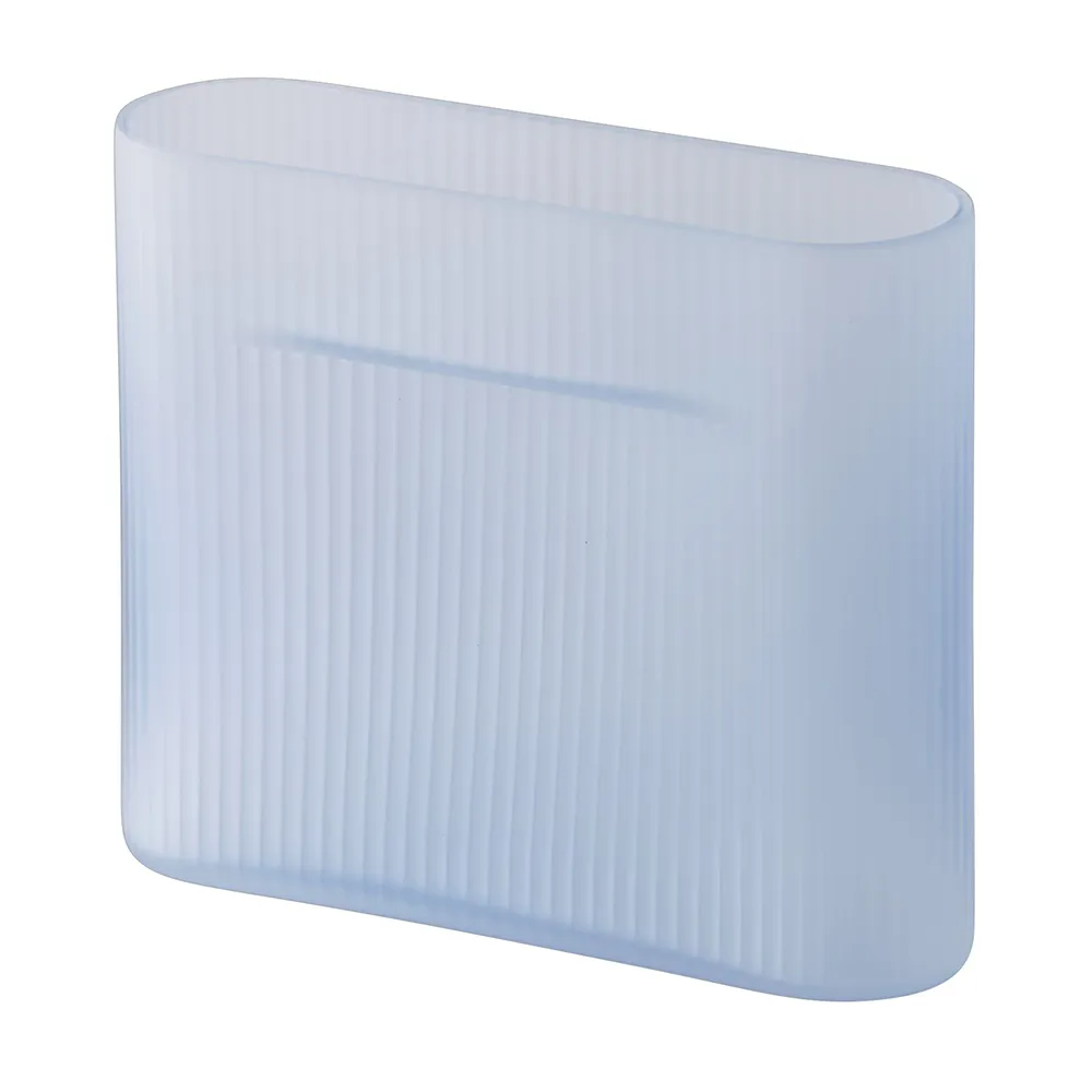 Muuto, Ridge Maljakko H: 16,5 cm Light Blue Frosted