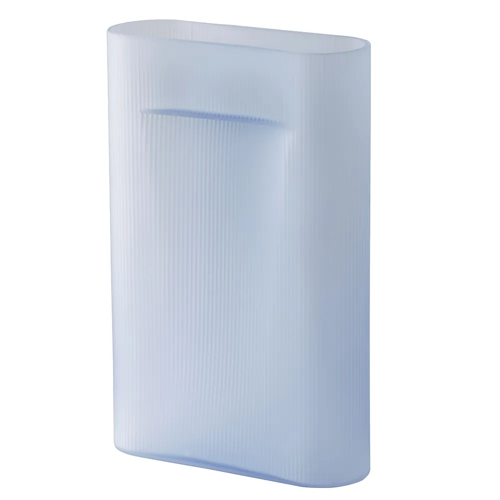 Muuto, Ridge Maljakko H: 48,5 cm Light Blue Frosted