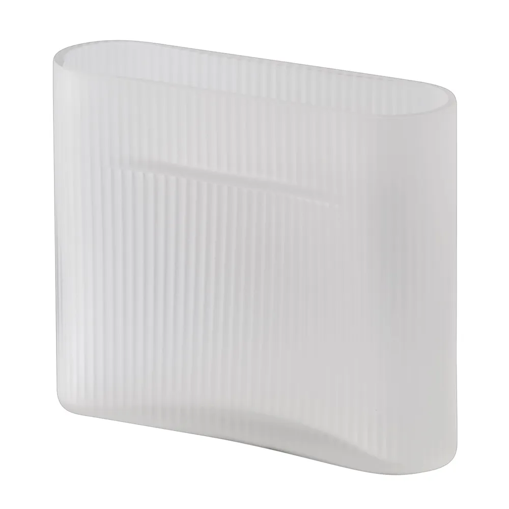 Muuto, Ridge Maljakko H: 16,5 cm White Frosted