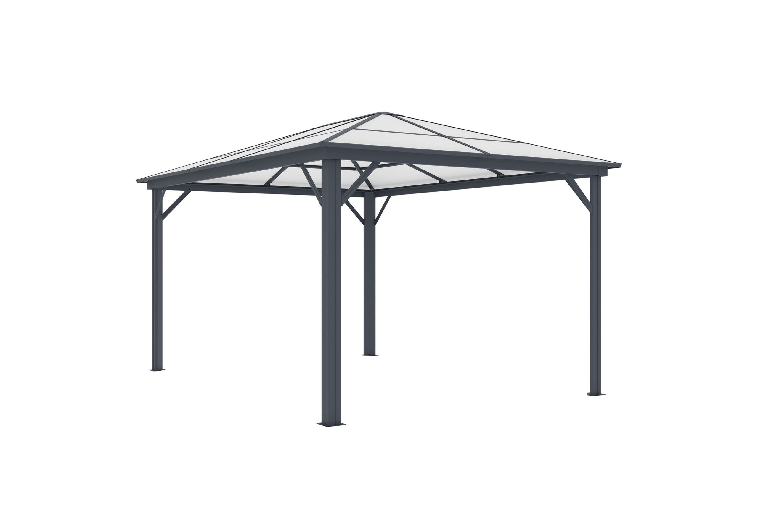Fornorth Paviljonki 300x395x251 cm - Tumma Harmaa
