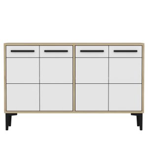 Stria Tv-taso 120 cm - Tammi/Valkoinen
