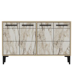 Stria Tv-taso 120 cm - Tammi/Marmori
