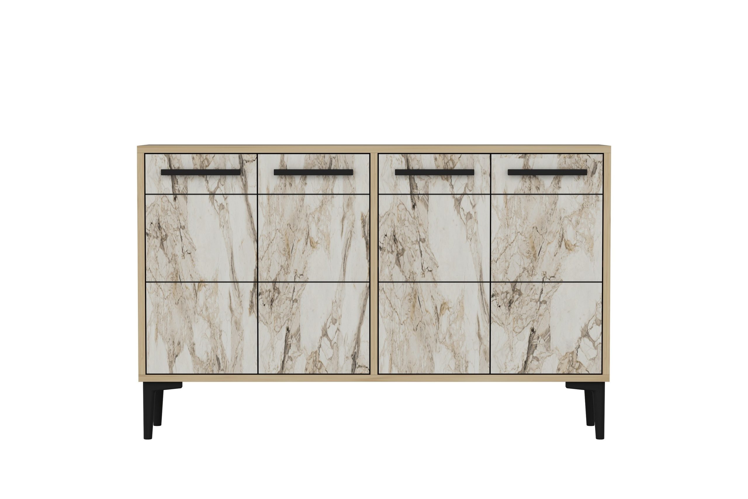 Stria Tv-taso 120 cm - Tammi/Marmori