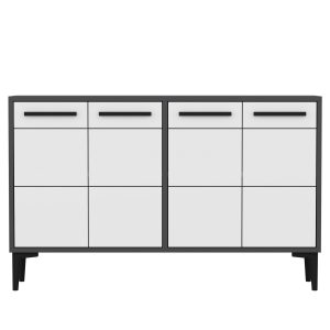 Stria Tv-taso 120 cm - Antrasiitti/Valkoinen