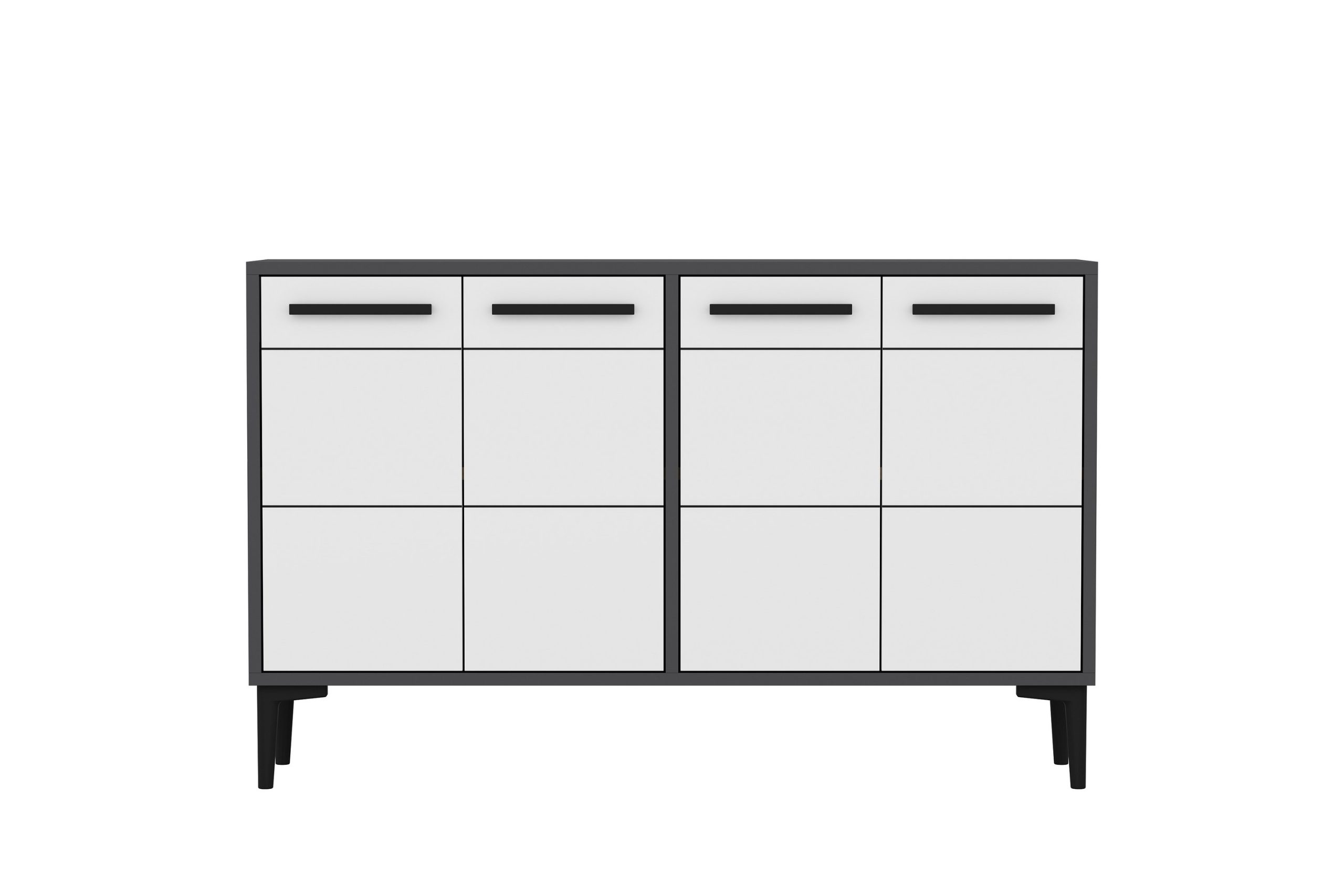 Stria Tv-taso 120 cm - Antrasiitti/Valkoinen
