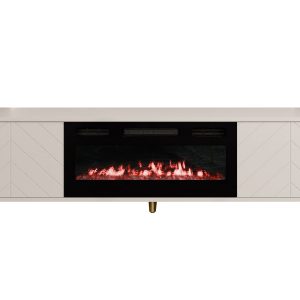 TV-taso Vemdalen 184 cm - Hiekkabeige