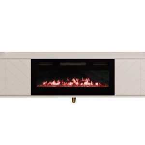 TV-taso Vemdalen 184 cm - Hiekkabeige