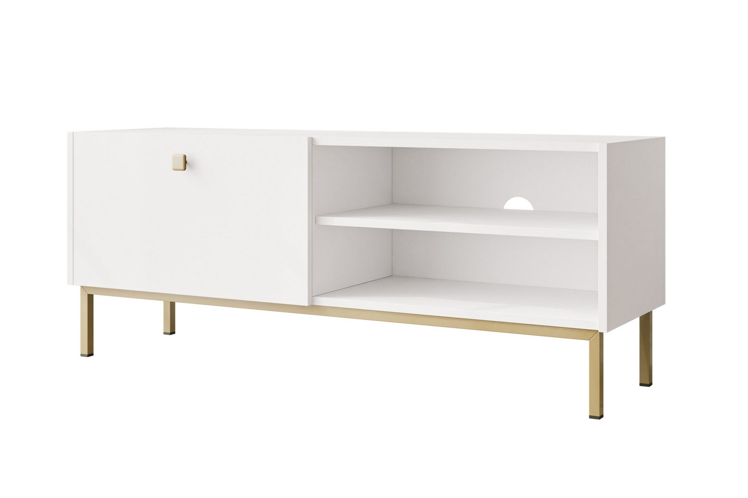 Tv-taso Hermann 120 cm - Valkoinen
