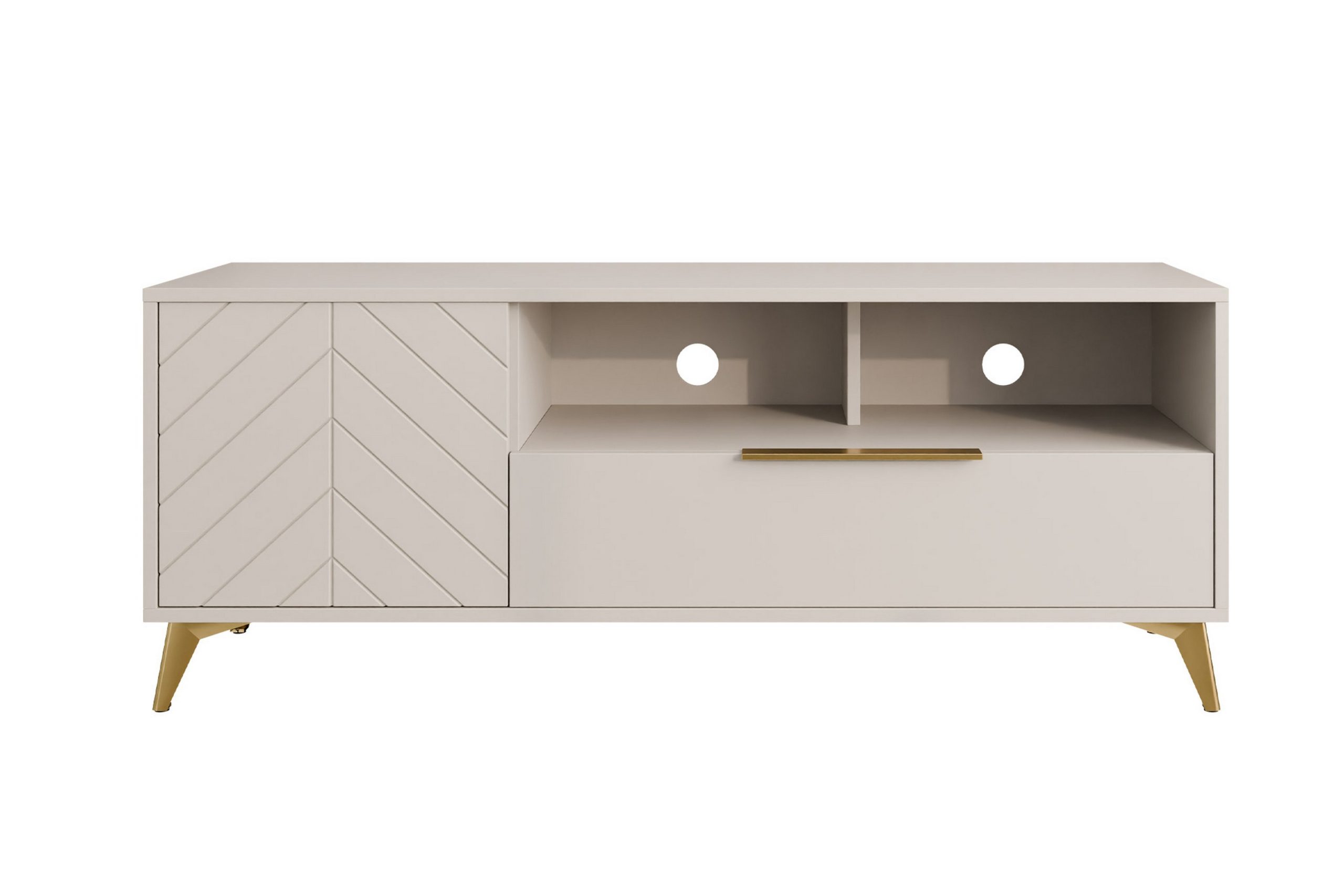 TV-taso Vemdalen 154 cm - Hiekkabeige