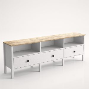 Elspet Tv-taso 180 cm - Ruskea/Valkoinen