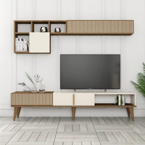Lissione Tv-taso 180 cm - Pähkinäpuu/Kerma