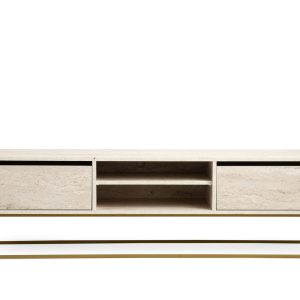 Escape Tv-taso 180 cm - Kulta/Marmori