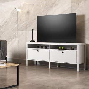 Elspet Tv-taso 150 cm - Ruskea/Valkoinen