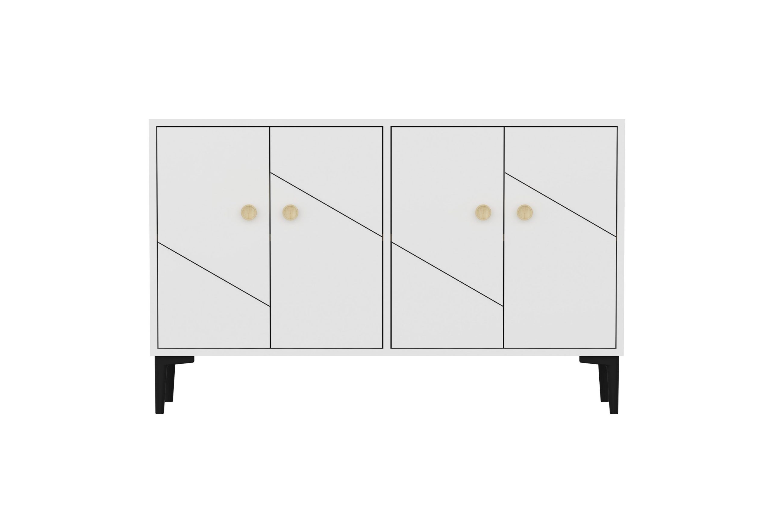 Hesham Tv-taso 120 cm - Valkoinen
