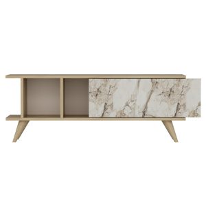 Hattie Tv-taso 120 cm - Tammi/Marmori