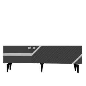 Iris Tv-taso 150 cm - Antrasiitti/Hopea