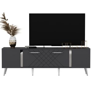 Detas Tv-taso 150 cm - Antrasiitti/Hopea